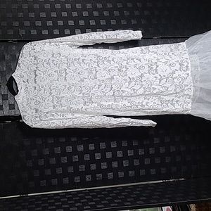 White Lace / Tulle Dress